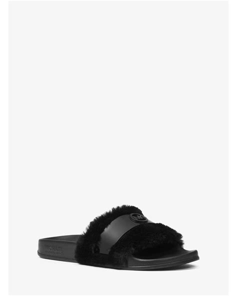 michael michael kors jett faux fur slide|Michael michael kors jett slide + FREE SHIPPING .